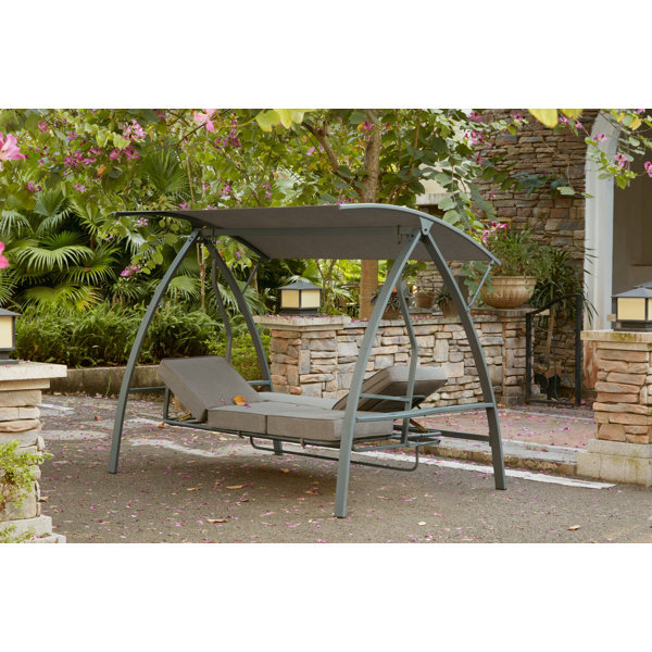 Arlmont & Co. Meiman Porch Swing with Canopy & Reviews Wayfair